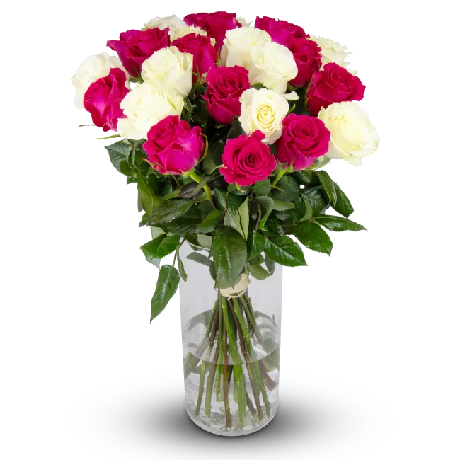 Kytice ekvádorských růží 80 cm